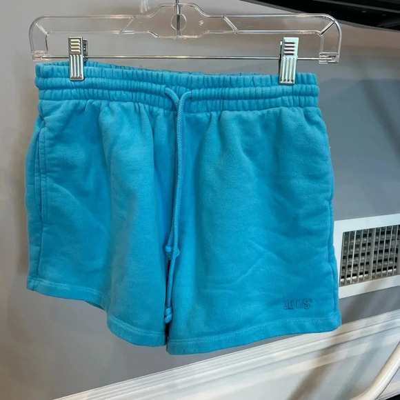 Levi’s Gold Tab Relaxed Fit Sweat Shorts in Horizon Blue xs - Picture 2 of 5